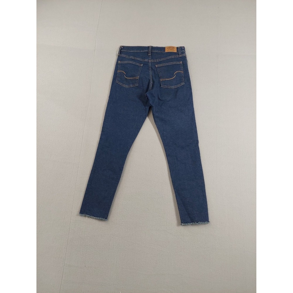 Levis Women Jean 28 Blue Denim Cotton Blend Skinny High Rise Stretch Distressed - Picture 14 of 16